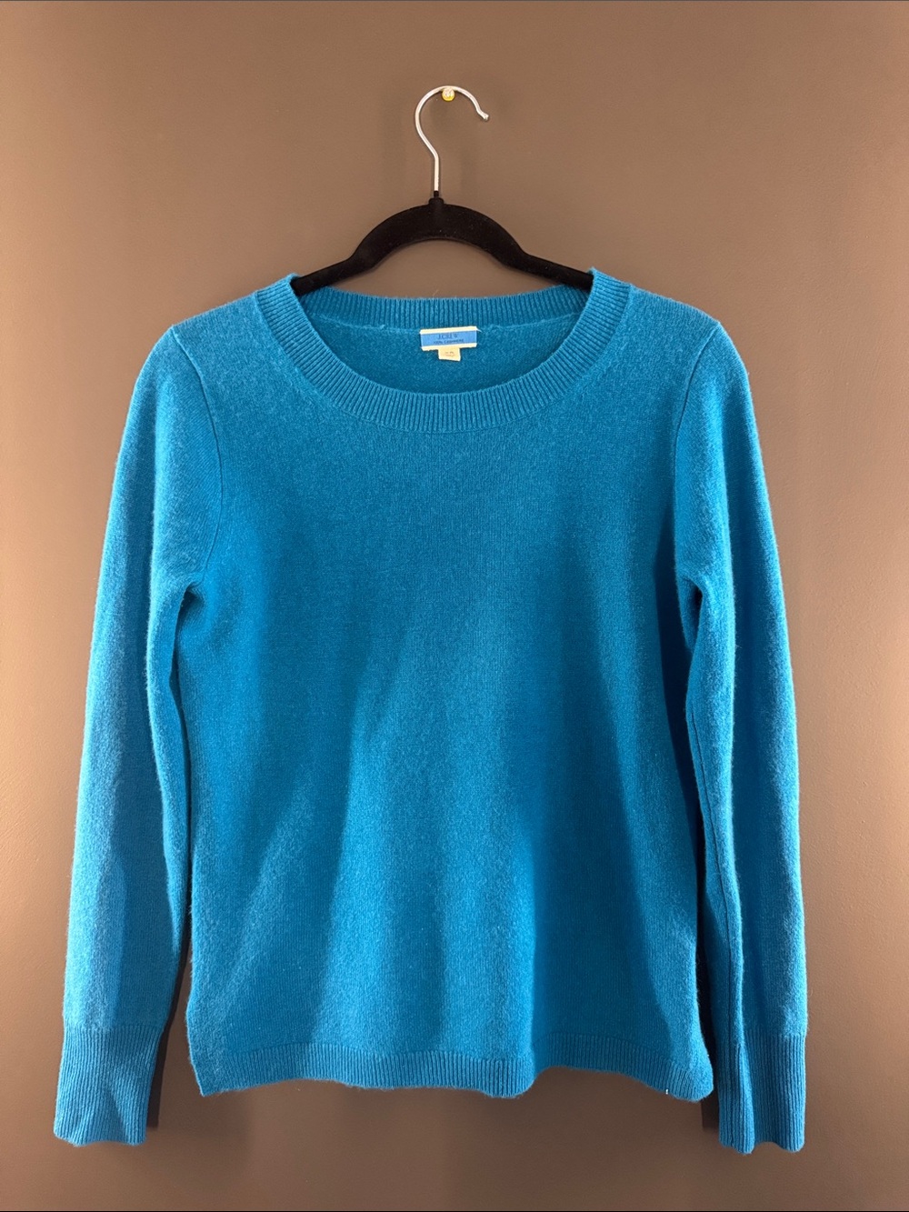 J. Crew Women's Scoopneck Sweater in Bright Teal